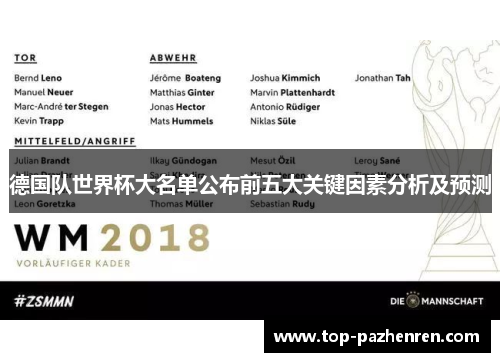 德国队世界杯大名单公布前五大关键因素分析及预测